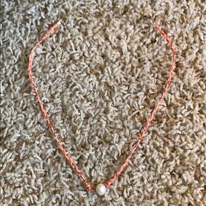 cotton island orange choker!!!